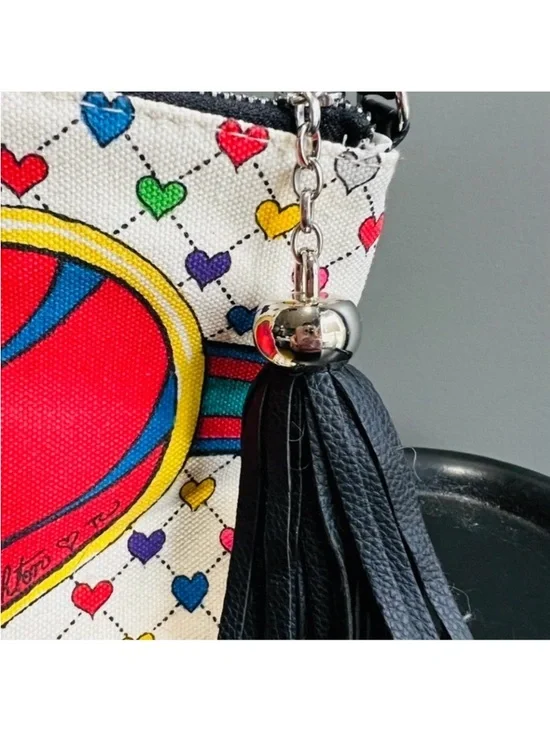 Brighton White Multicolor 'Love is Joy' Heart Crossbody - Picture 4 of 6